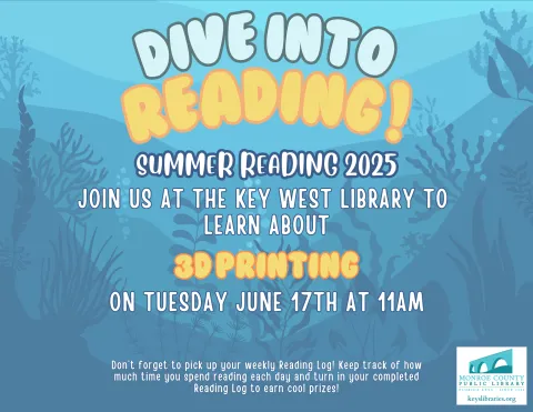 Learn about 3D Printing at the library on Tuesday June 17th at 11am.