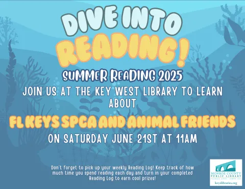Join FL Keys SPCA at the library on Saturday June 21st 2025 at 11am.