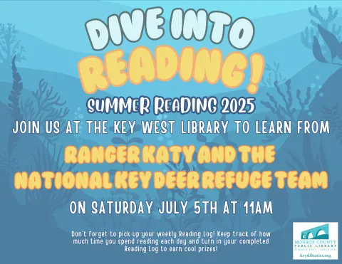 Join Ranger Katy at the library on Saturday July 5th at 11am.