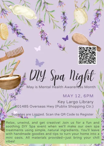 Flyer for DIY Spa Night