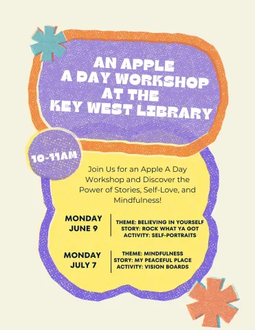 Storytime and Crafts presented by West Care Guidance Care on June 9th and July 7th.