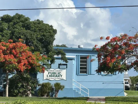 Exterior of library