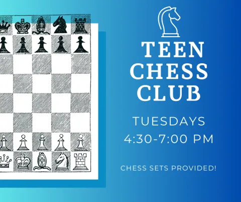 Big Pine Library Chess Club Logo and Info