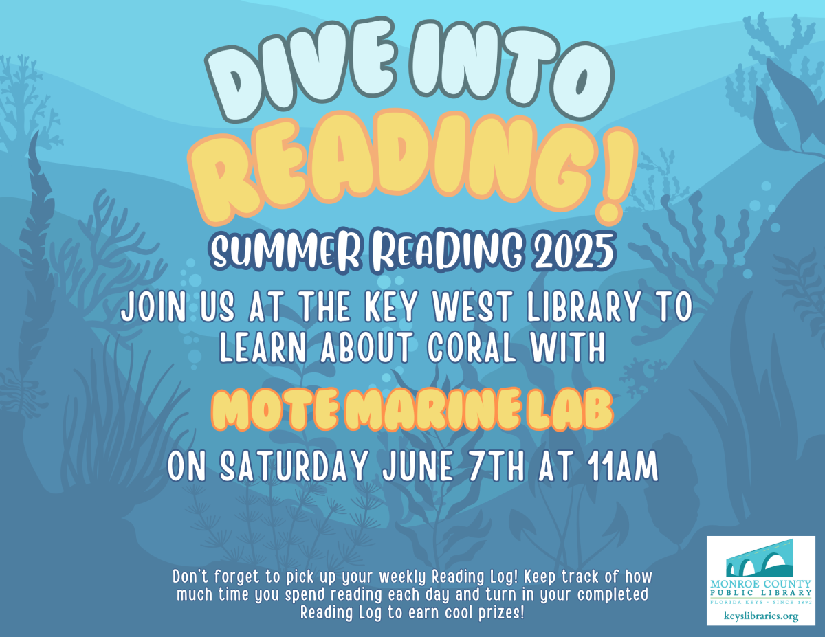Join MOTE Marine Lab at the library on Saturday June 7th 2025 at 11am.