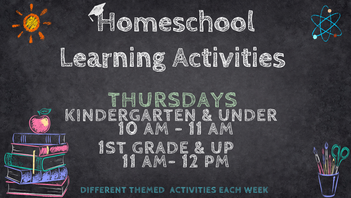 Homeschool Learning Activities 11AM-Noon
