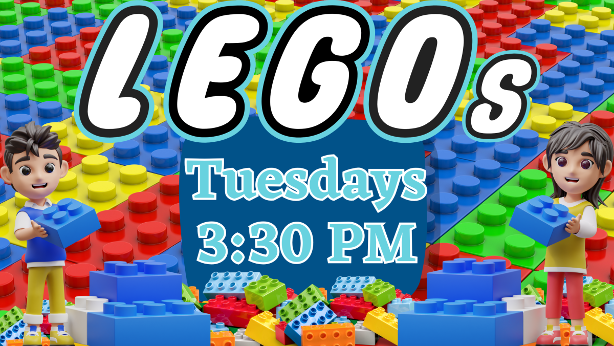 Legos has moved to Tuesdays 3:30PM