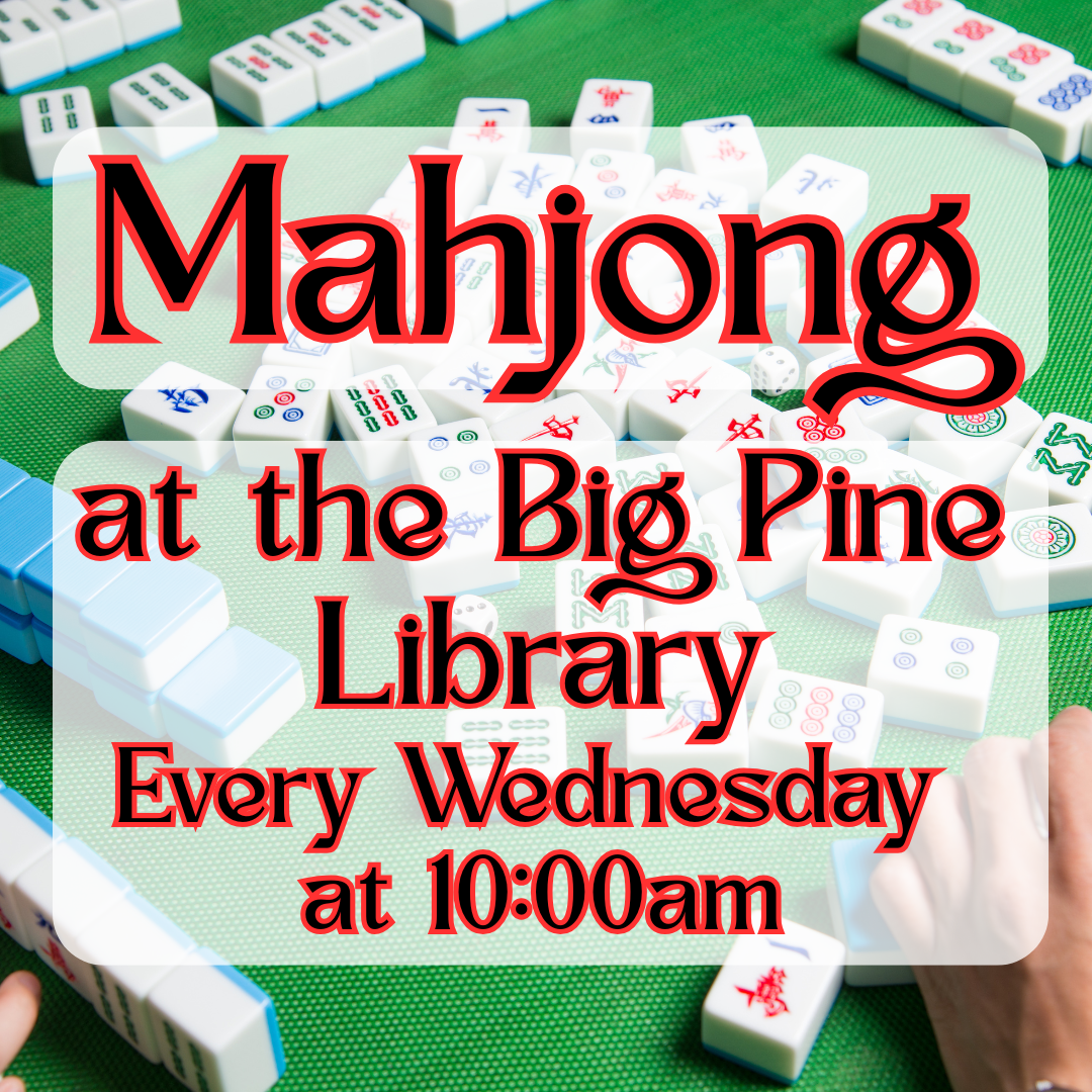 Mahjong at the Big Pine Library Logo